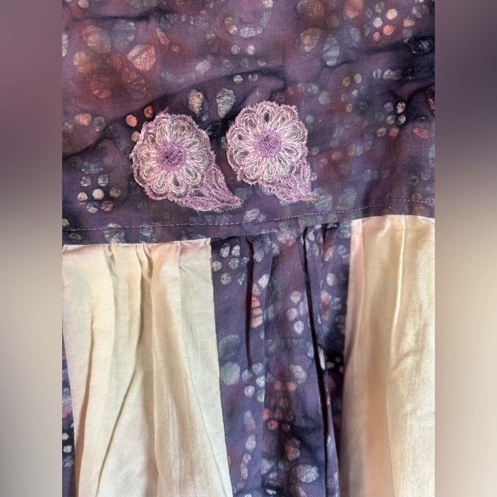 Cotton Patchwork Batik Embroidered Boho Hippie Ma… - image 3